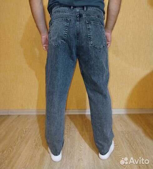 Джинсы бананы мужские