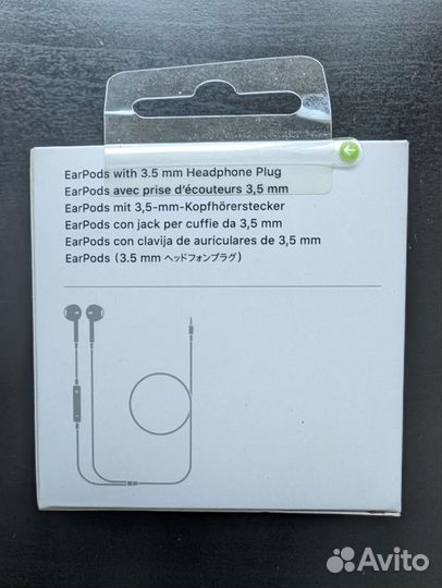 Наушники Apple EarPods 3.5 мм