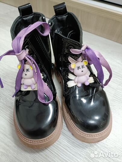 Ботинки демисезонные для девочки 27 р и 30р