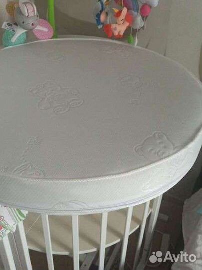 Матрас круглый 75*75 для детской кроватки
