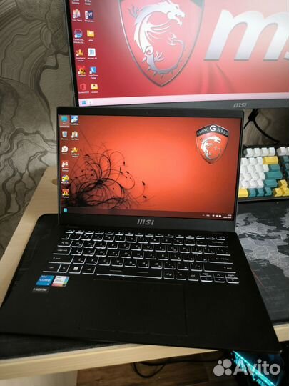 MSI монстр 14 / Intel Core i5-1235U/8DDR4/512SSD