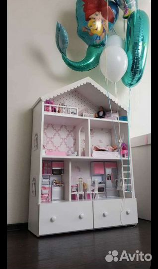 Домик кукольный с ящиками