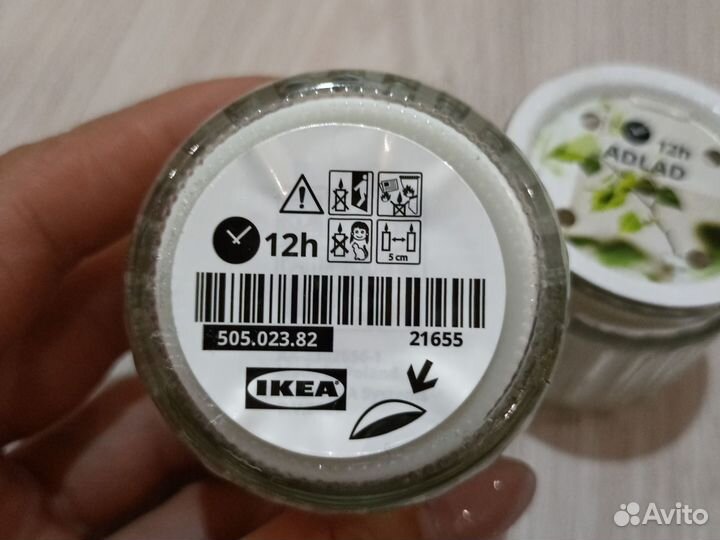 Свечи икея adlad