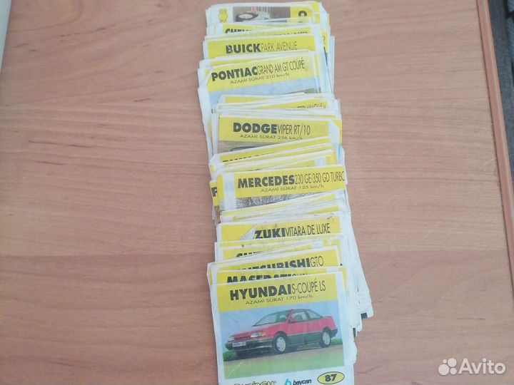 Вкладыши от жвачек bombibom