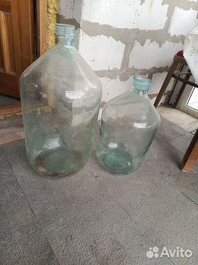 Бутыль стеклянная