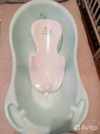 Ванночка для купания с горкой