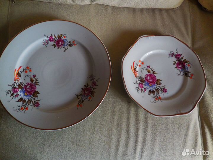 Кофейная пара Бабочки немецкий фарфор и др