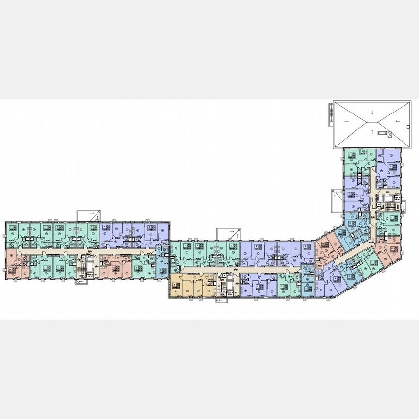 2-к. квартира, 57,2 м², 6/12 эт.