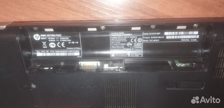 Ноутбук HP G62