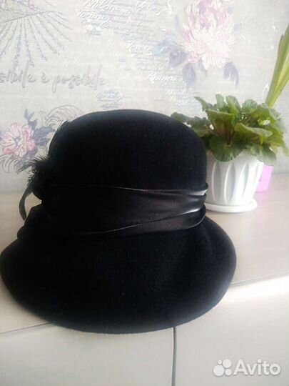 Шляпа фетровая женская