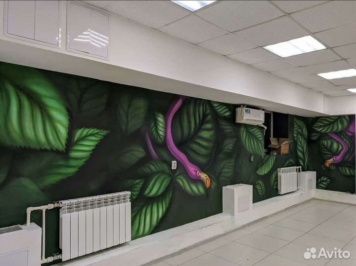 Роспись стен/потолков. Барельеф. Аэрография