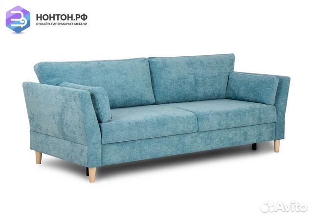 Диван тик-так Олби бирюзовый