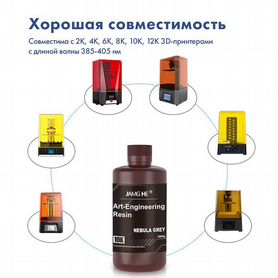 Фотополимер jamg HE Water-Washable Resin 10K 1л Пу