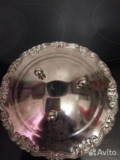 Мельхиоровое блюдо мнц