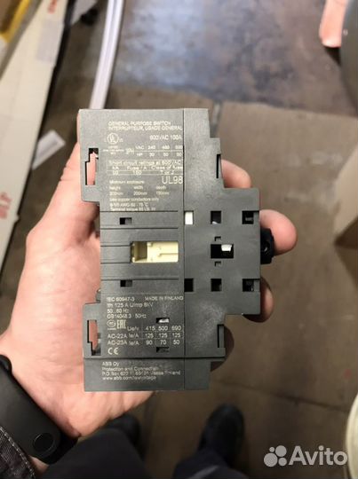 Выключатель 380В. 125А