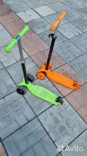 Самокат детский трехколесный бу