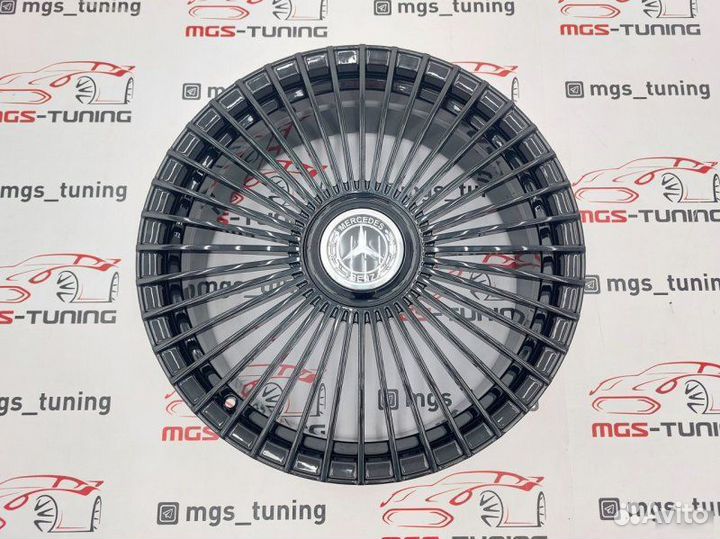 Кованый диск+ колпачок Mercedes Benz R20 черный