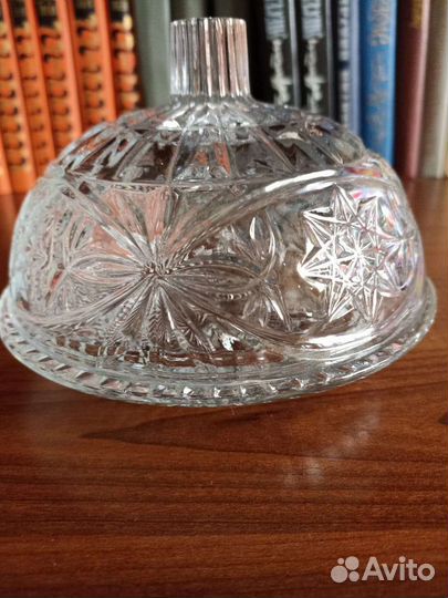Масленка хрусталь СССР Чехия