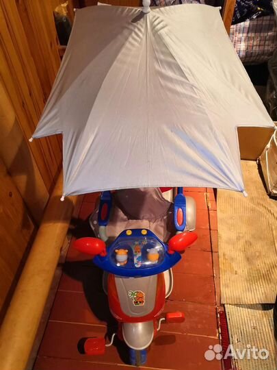 Велосипед-коляска музыкальный трёхколёсный