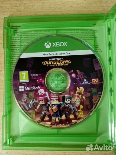 Xbox диск Minecraft Dungeons. Ultimate edition