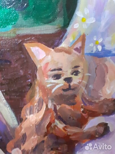 Картина акрилом на холсте 