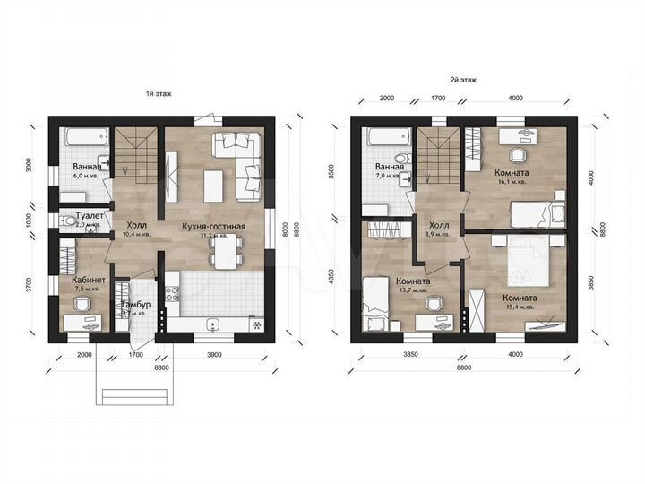 Дом 130 м² на участке 4,7 сот.