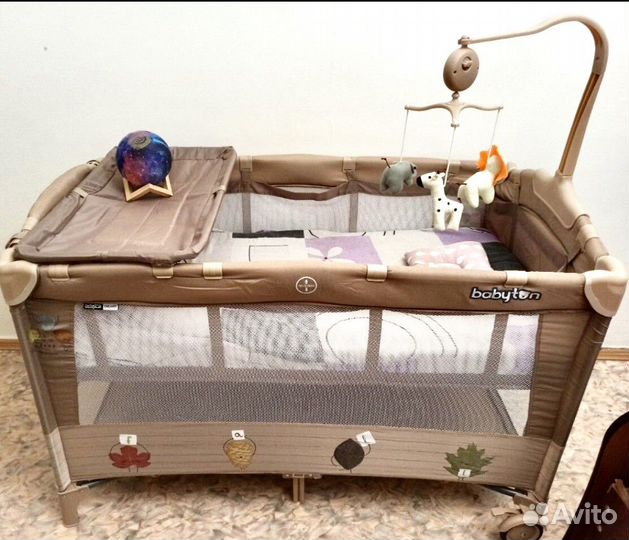 Детская кровать, кроватка 2 в 1 манеж+кровать