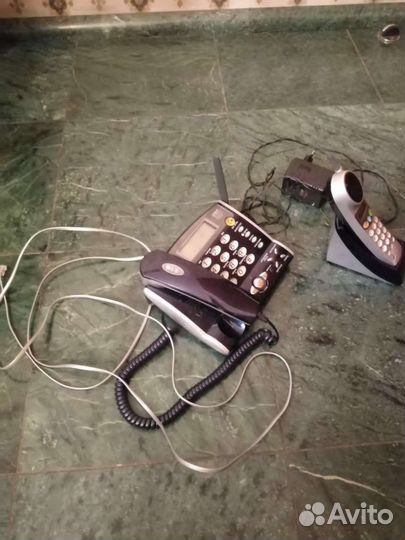 Стационарный телефон +беспроводной