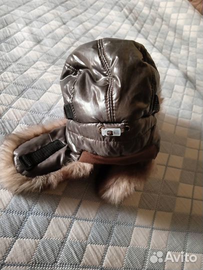 Шапка Авиатор на возраст 6-8 лет