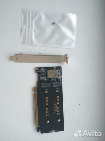 Контроллер PCI-E 3.0x16 на 4 M2 nvme (ssd)