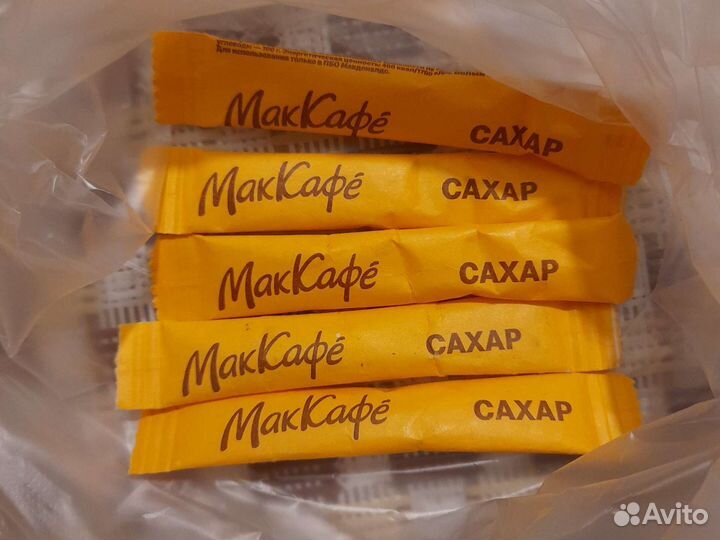 В коллекцию сахар и салфетка макдональдс