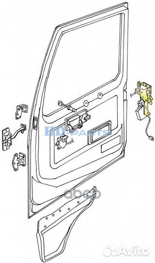 118130 механизм замка двери с электроприводомV