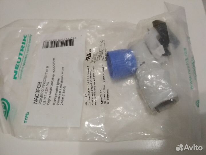 Продам кабельный разъем powercon Neutrik NAC3FCB