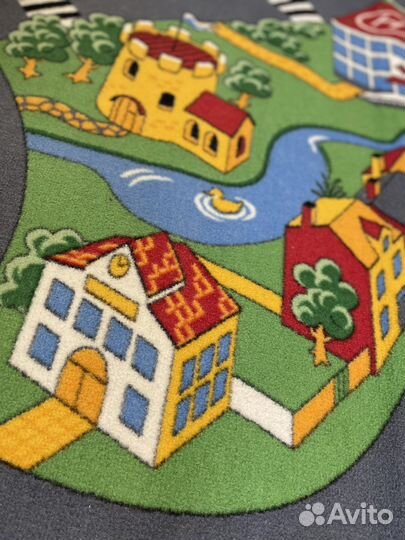 Ковер «Город»с необработанным краем