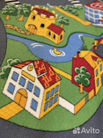 Ковер «Город»с необработанным краем