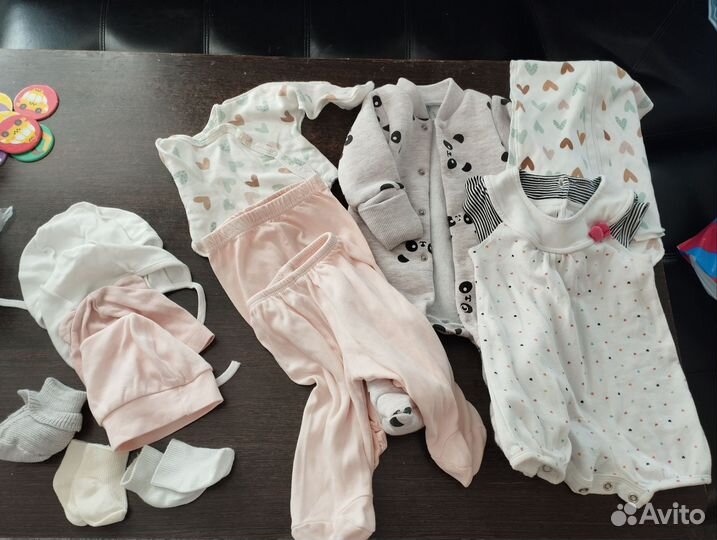 Пакет вещей для новорожденного 56 для девочки