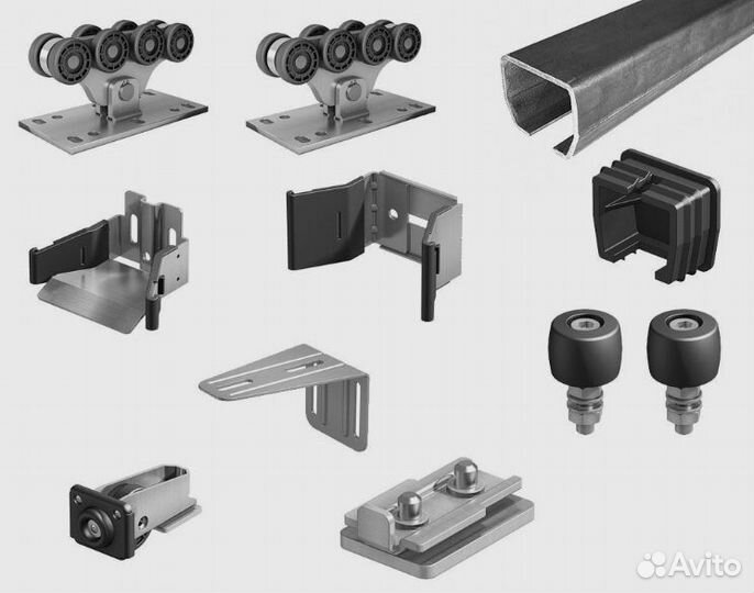 Комплект для откатных ворот с шиной 6м