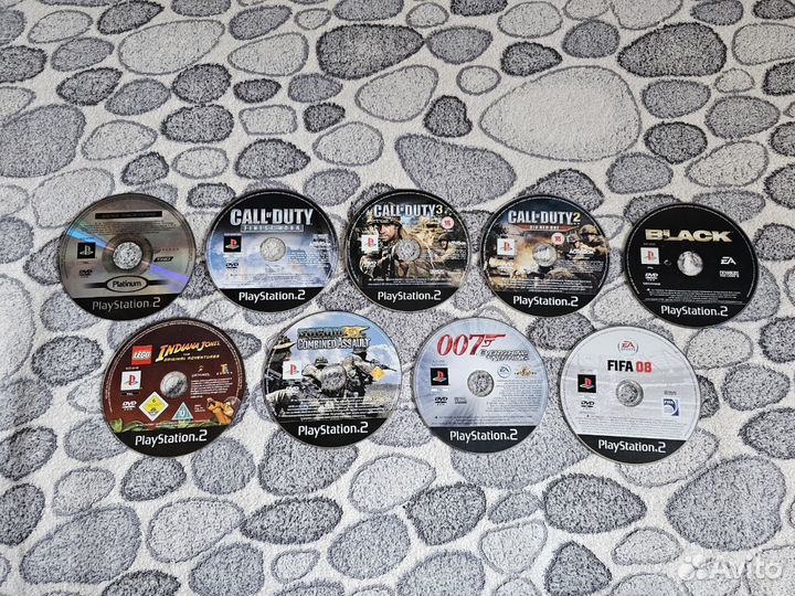 Диски с играми PS2