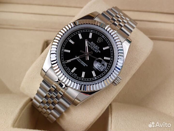 Часы мужские Rolex Datejust механика black