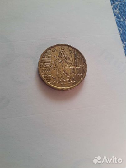 20 евро центов. 2000 год. Франция