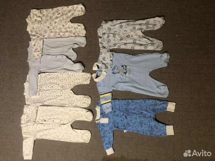Вещи пакетом для новорожденных 56-62