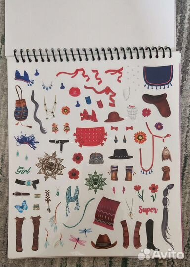 Стиль Книжки для девочек раскраски с трафаретами