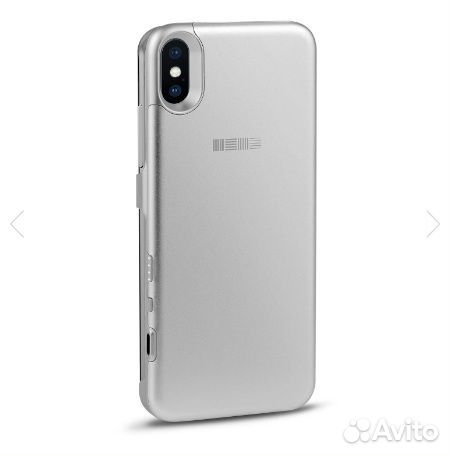 Чехол-Аккумулятор для iPhone X / Xs 3000мАч Silver