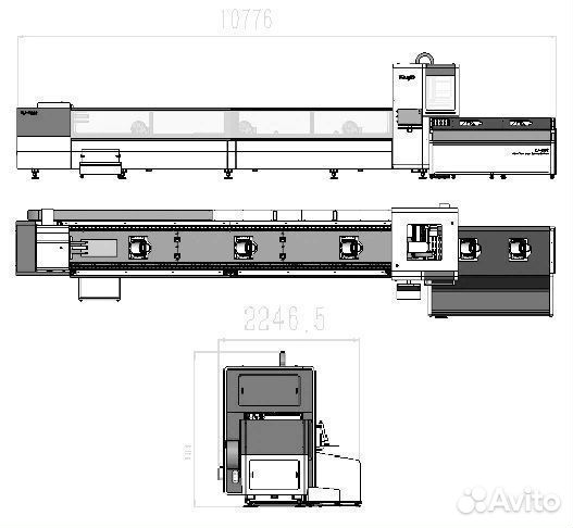 Оптоволоконный лазерный станок MetalTec TS62