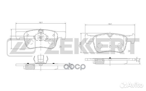 Колодки торм. диск. передн./задн. BMW 1 (F20 F2