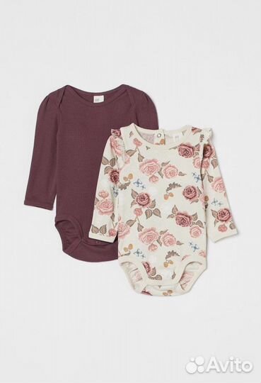 Боди для девочки H&M 2 шт. (Новые)