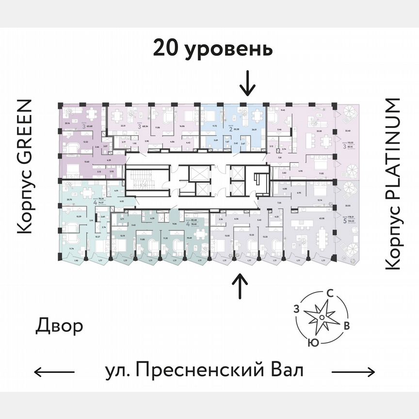 4-к. квартира, 78,2 м², 20/27 эт.