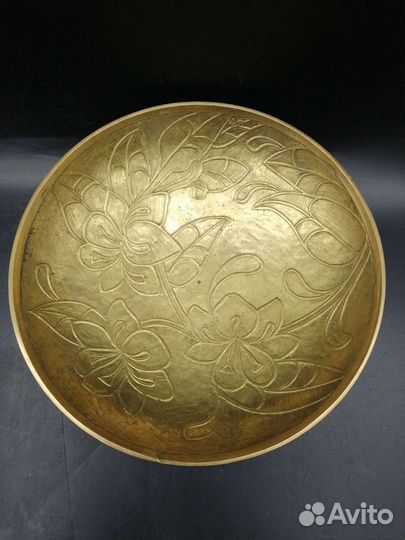 Фруктовница латунная 