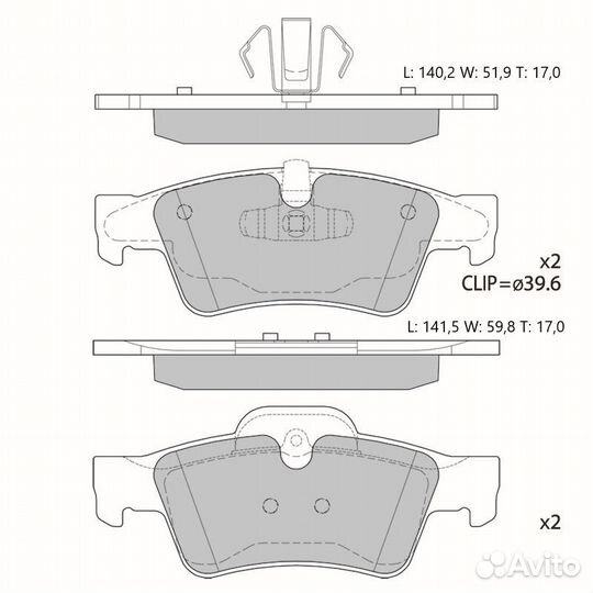 Колодки тормозные дисковые Avantech