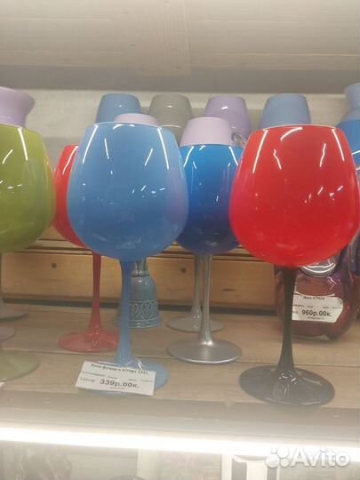 Бокалы для вина новые